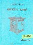Amada-Amada CS-220 Corner Shear Operating/Service Manual-CS-220-03